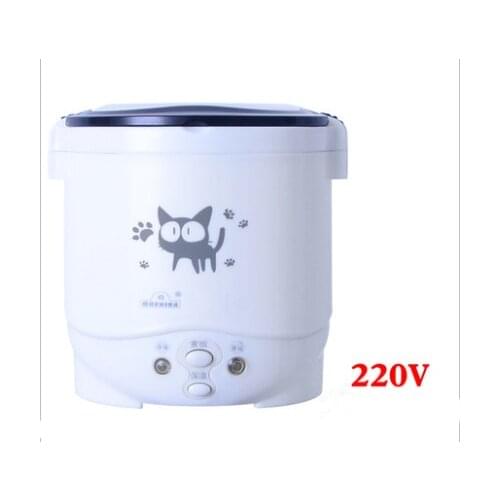 1L Electric Mini Rice Cooker MultiCookers Portable Rice Cooker With Household 220V Car 12V Truck 24V Multi cooking Lunch Box