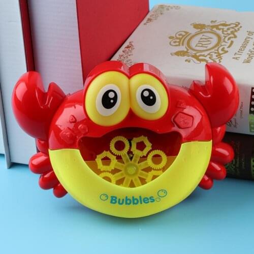 Electric Crab Bubble Machine Bathroom Bathtub Bubble Maker Light Music Baby Kids Bath Toy Gift Dropshipping