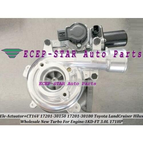 CT16V 17201-30150 17201-30180 Turbo + Electric Solenoid Actuator For TOYOTA Hilux Landcruiser KZJ90 KZJ95 VIGO 1KD-FTV 3.0L 2.5L