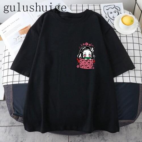 Manga Japanese Anime Demon Slayer T Shirt Men T-shirt Kimetsu No Yaiba Graphic Tee Tanjirou Kamado Unisex Tops Funny Tshirt Male