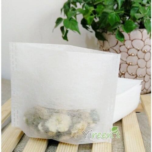 Hot Sale 1000pcs 55 X 60mm PLA Biodegraded Tea Filters,Corn Fiber Fold Close Filter bags, Medicine Powder bags, customized size