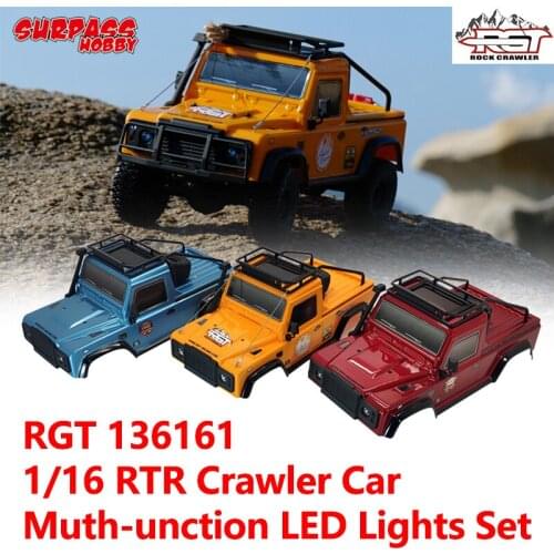 HSP RGT 136161 RC Crawler 1/16 RC RTR Crawler Off-road Buggy Rock LED Light 2.4G 4WD RC Truck Hobby Remote Control Climbing Car