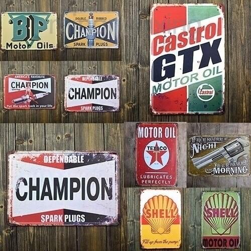 Coffee Vintage Tin Signs Wall Art Retro Metal Posters for Cafe Coffee Bar Kitchen Home House Restaurant Decor (8 X 12 Inches)