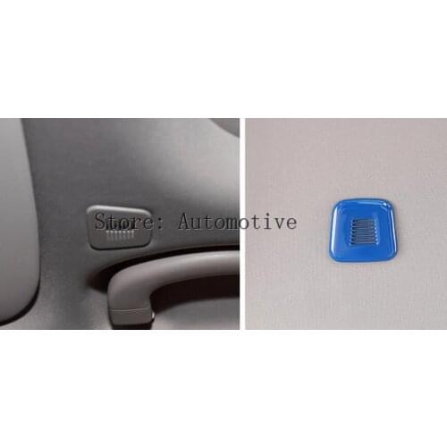 For Alfa Romeo Giulia Stelvio 2017 Car-Styling Car Roof Microphone Cover Trim Black Accessories 2pcs/set