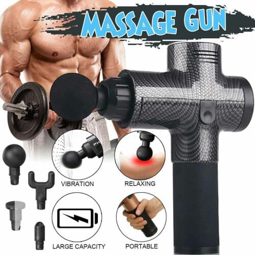 LCD Display Massage Gun Deep Muscle Massager Muscle Pain Body Neck Massage Exercising Relaxation Slimming Shaping Pain Relief