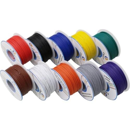30M Stranded of 22AWG 10 Colors UL1007 Environmental Electronic Wire Conductor To Internal Wiring