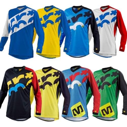 Mens Long Sleeve Downhill Jersey Off Road Mountain Bike Clothing MTB Cycling Clothes MX DH T Shirt Bicycle Clothes Enduro Top