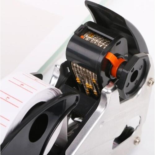 MX-H813 A-line 8 Digits Price Tag Gun Labeller Label Paper For Retail Store Pricing Tag Display Tool + Ink Roller