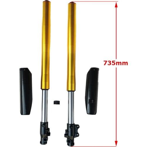 735mm Upside Down Front Fork Shock Absorber Suspension For Motocorss Off-Road Motorcycle CRF70 Style Dirt Pit Bike 12mm/15mm