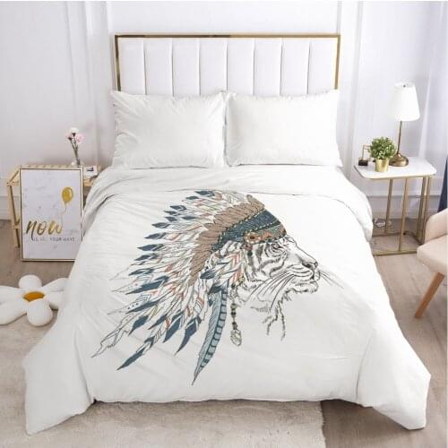 Customize 3D Duvet Cover with Zipper Comforter/Quilt/Blanket Cover 155x220 180x210 Bohemia Bedding Drop ship