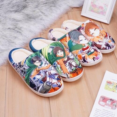 Dropshipping Japan Anime Doragon Boru Shoes Cosplay Men Women Soft Plush Indoor Home Slippers Danganronpa One Piece Demon Slayer