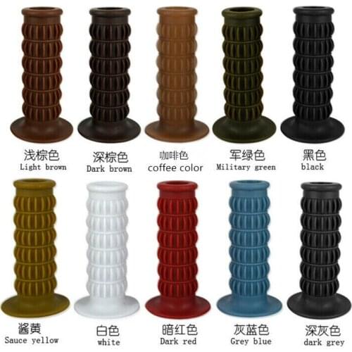 22mm 25mm 1" Retro Vintage Handlebar Hand Grips for Honda CB400 CG Harley Custom