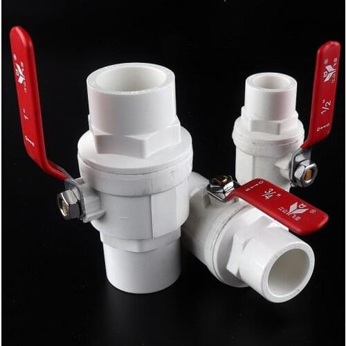 2~10pcs Innner Dia 20~50mm PVC Pipe Ball Valves Water Irrigation System Drainage Tube Quick Valve Water Pipe Connector Fittings