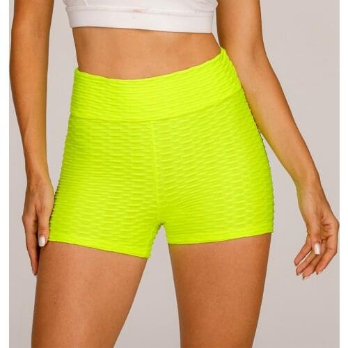 Seamless High Waist Shorts Women Solid Sports Shorts Spandex Breathable Fitness Clothing Workout Quick-Drying Shorts