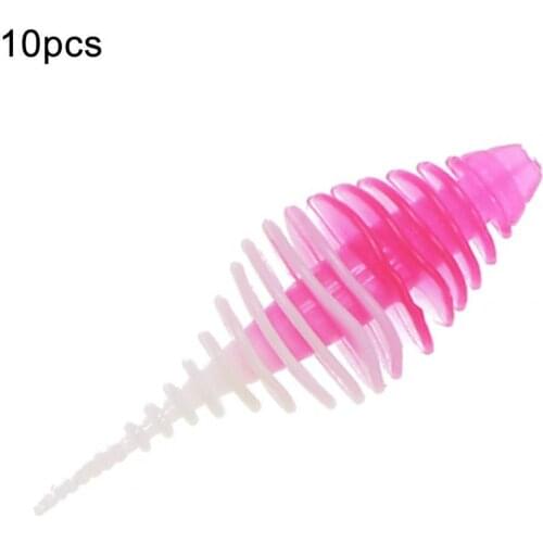 10Pcs Eco-Friendly PVC 5cm Artificial Baits Bionic Fake Lure Fishing Tackle Gear Fake Lure