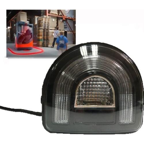 18W Arcuate Red Zone Warning Light IP68 Led light strobe forklift light LED6451 lantsun