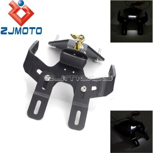 Motorcycle Accessories Adjustable License Plate Holder Bracket For Aprilia Tuono V4R RSV4-R RSV4-RF RSV4-RR 2009-17 Tail Tidy