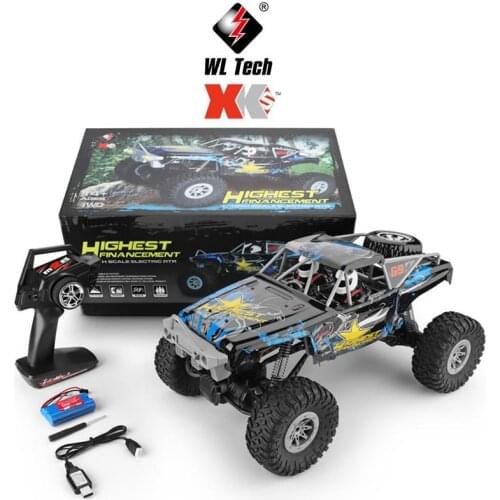 Wltoys 104310 RC Car 1:10 Climbing Car 4WD Dual Motor RC Buggy Off Road Vehicle 2.4G Remote Control Car Gift Toys for Boys Trcuk
