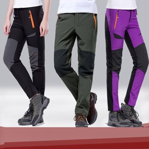 Brand 2020 Men Women Hiking Pants Outdoor Softshell Trousers waterproof pants Windproof Thermal mountain trekking ski pants