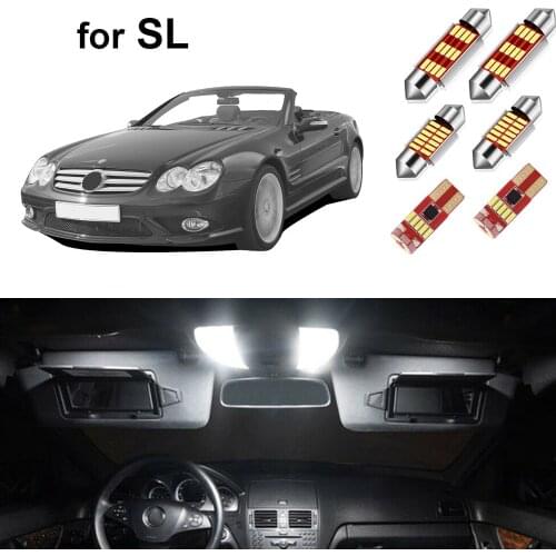 Canbus Car Led Interior Light kit For Mercedes Benz SL Class R129 R230 SL300 SL350 SL500 1992-2011 Dome Door Light