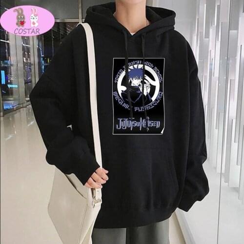 COSTAR Hot Anime Jujutsu Kaisen Fushiguro Megumi Printed Fashion Hoodies Pullover Harajuku Hooded Sweatershirt Unisex