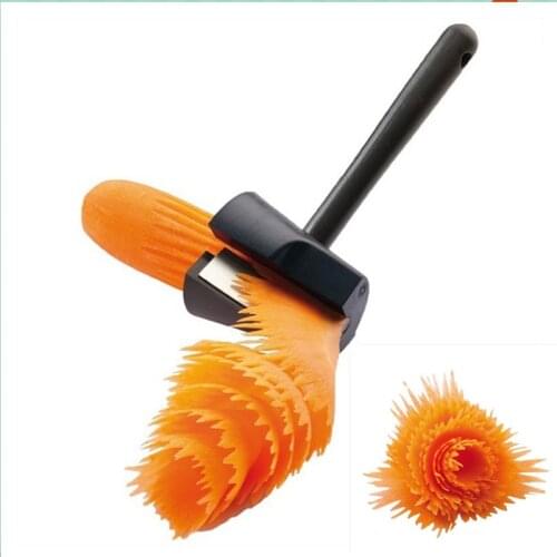 Roll Flower Decorative Carrot Potato Cutter Slicer Fruit Vegetable Slicer Peeler Kitchen Accessories Carving Roll Tools