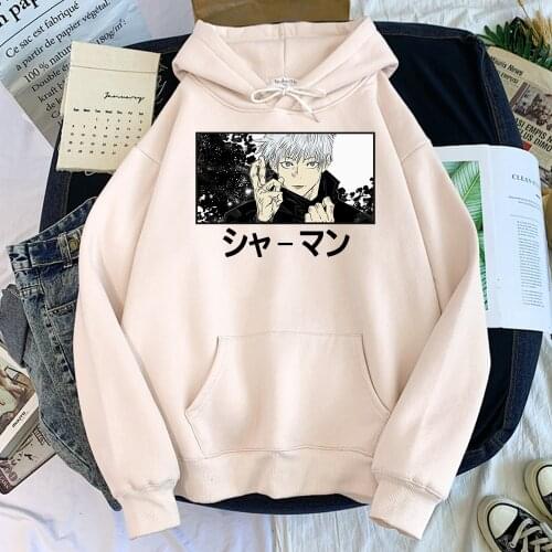 Jujutsu Kaisen Anime Print Hoodie Men Creative Sport Autumn Clothing High Quality Sweatshirt Fleece Oversized Tracksuit For Male