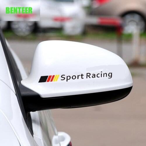 2pc Sport Car Rearview Mirror Sticker For Mercedes Benz AMG G63 G500 A45 E200 260 300 W204 W211 W210 CLK C180 CLA GLK