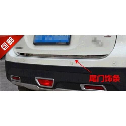Tailgate Rear Door Bottom Cover Molding Trim Stainless Steel back door trim carAccessories for Suzuki Swift 2011-2017Car-styling