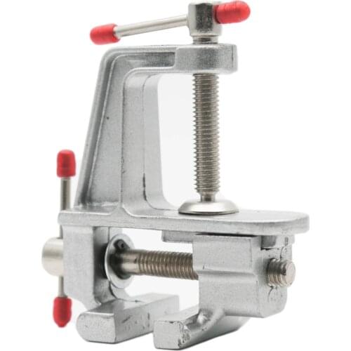 New 3.5" Aluminum Miniature Small Jewelers Hobby Clamp On Table Bench Vise Tool Vice