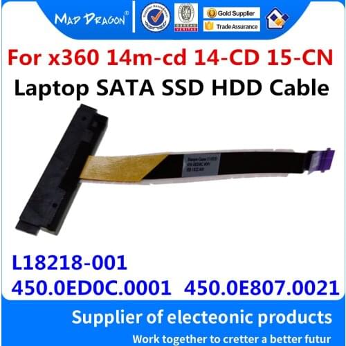 New Laptop SATA SSD HDD hard drive Connector For HP Pavilion X360 14-CD 14-CD054TU 14-CD023TX 15-CN 15-CN0007TX 450.0ED0C.0001