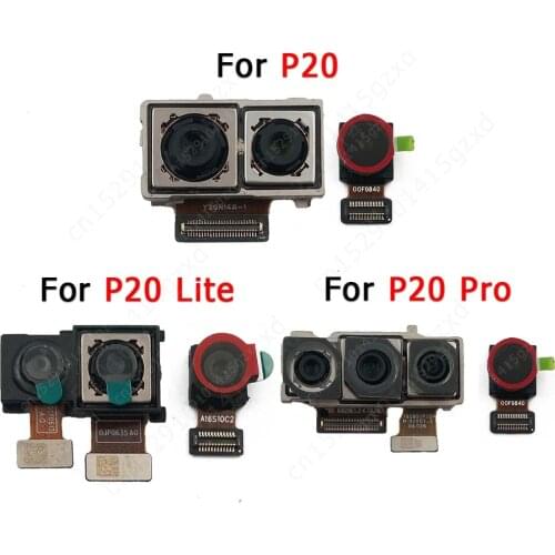 Original Rear Front Camera For Huawei P20 Pro Lite Facing Frontal Selfie Small Backside Back Camera Module Flex Spare Parts