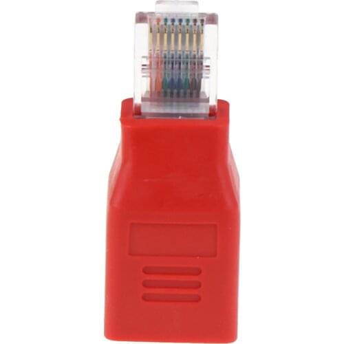 Crossover Cable Adapter Convertor Hot sale RJ45 Male to Female Connected