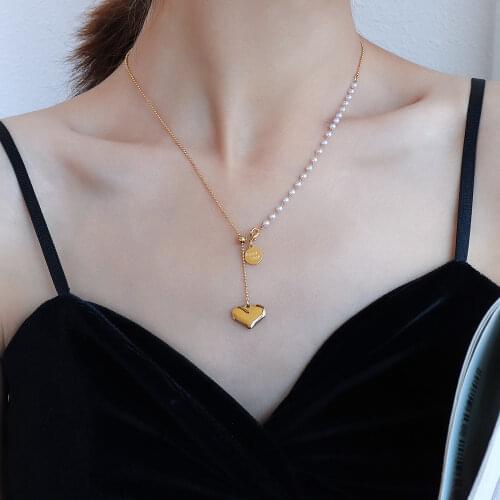 Pinkeco Pearl Necklaces For Women