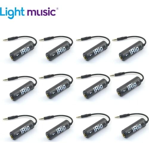 12pcs Guitar Interface I-Rig Converter Replacement for Phone Guitar audio interface Guitar tuner Guitar line irig converter
