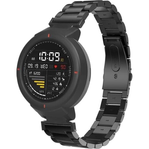 Watch Strap for Amazfit Verge 3 Metal Stainless Steel Wristband Belt Bracelet for Xiaomi Huami Amazfit Verge Accessories Correa