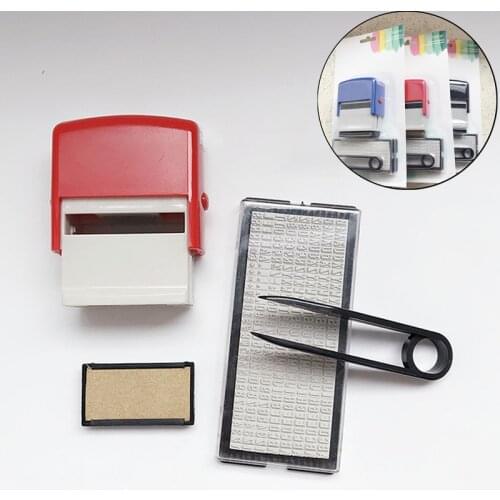Rubber Stamp Kit DIY Custom Personalized Self Inking Business Address Name Number Letter Stamp Handicrafts Printing Rubber Stamp