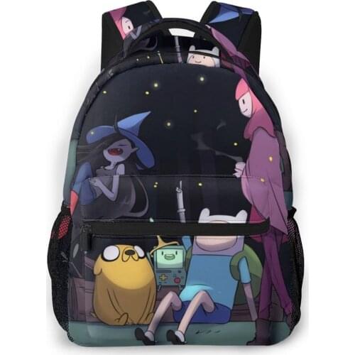 Adventure Time Backpack for Girls Boys Travel RucksackBackpacks for Teenage school bag