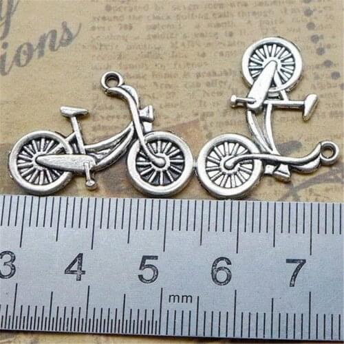 Bicycle Bike Charm Pendants Jewelry Making Finding DIY Bracelet Necklace Earring Accessories Handmade 5pcs