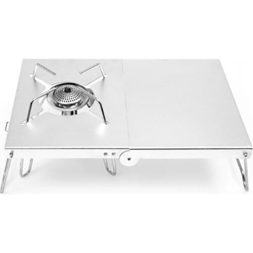 Japanese-Style Heat Insulation Table Camping Burner Bracket Foldable Aluminum Alloy Stove Stand for ST310,ST330,CB-JCB,TRB250