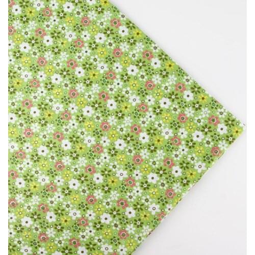 158cm x half meter green Thin Cotton Fabric Patchwork For Sewing Scrapbook Cloth Tissue For Quilt Needlework Pattern