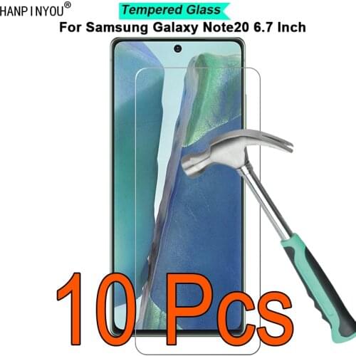 10 Pcs/Lot For Samsung Galaxy Note20 Note 20 5G 6.7" 9H Hardness 2.5D Toughened Tempered Glass Film Screen Protector Guard
