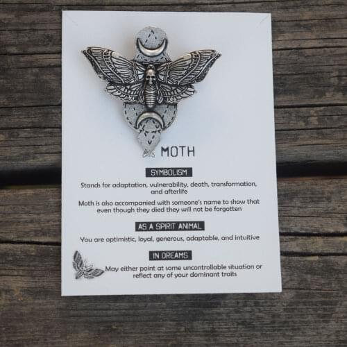 12pcs Death Head Skull Hawk Moth Brooch