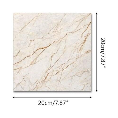 12pcs Marble Self Adhesive PVC Ceramic Tile Sticker Waterproof Wall Home Decor U2JC