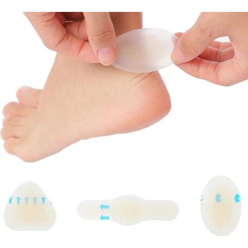 2Pcs Foot Care Tool Skin Hydrocolloid Relief Plaster Heel Patch Non-slip Relief Plaster Blister Patch Heel Protector