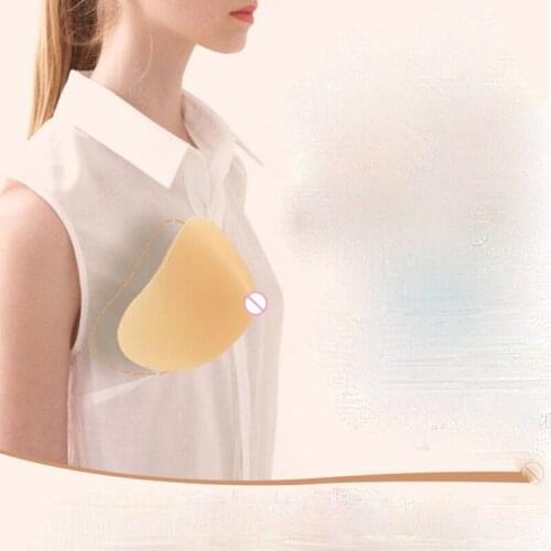 500g/pcs Right Single Fake Breast Left Pseudo Chest Women Postoperative Silicone Decoration Beauty Body Breasts Forms