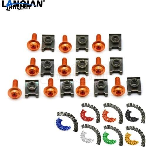 6MM Motorcycle Accessories Fairing body work Bolts For 125 250 390 125 250 390 15 16