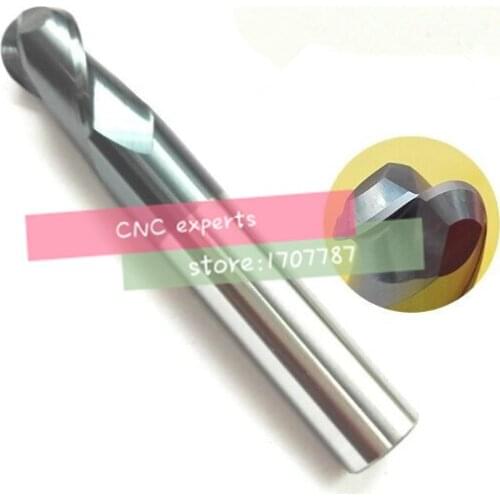 Free shipping 1PCS 2F-R0.5~R10,Spiral Bit Milling Tools, Carbide Ball Nose End Mill, the lathe tool,boring bar,cnc,machine