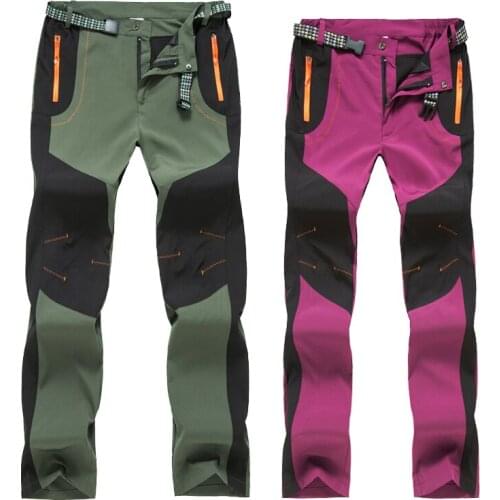 Womens Hiking Thin Pants Spring Summer Outdoor Breathable Quick Dry Trousers Camping Skiing Climbing Tekking Pants Female 4XL