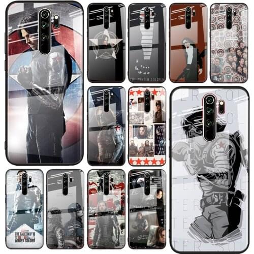 Tempered Glass Cover Marvel Winter Soldier White Wolf For Xiaomi Redmi Note 10 10S 9T 9S 9 8T 8 7 5G Pro Max Phone Case Shell